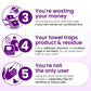 Clean Skin Club Clean Towels XL Healthy Aging™, glättet feine Linien, Falten & Hautstruktur in 6 Wochen, für extra Weichheit behandelt, Einweg-Gesichtshandtücher, Anti-Aging-Abschminktücher, trocken